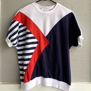 Vintage 80s Nautical Color Block Tee